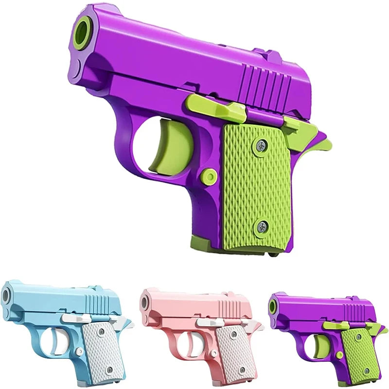 Stress Relief Pistol Toy Plastic Mini Gun