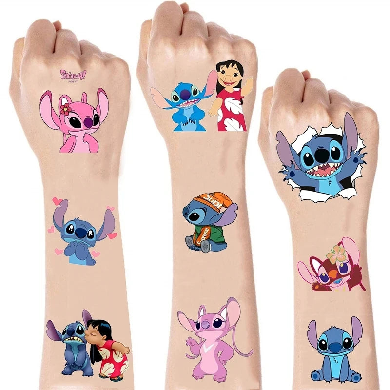 Disney Anime Lilo & Stitch Tattoo Stickers Kawaii Stitch