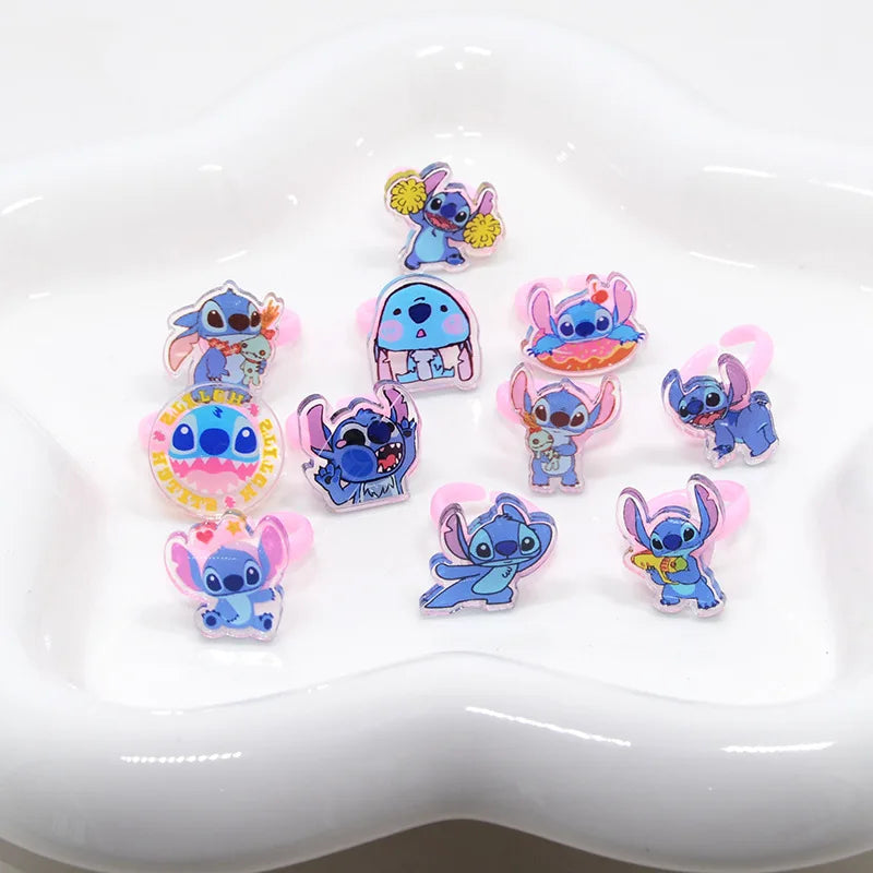 10/20pcs Disney Anime Stitch Ring