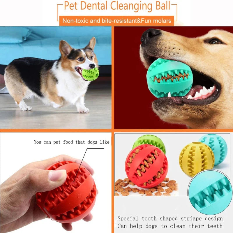 Dog Toy Ball Interactive Rubber Balls Puppy Chewing Toys