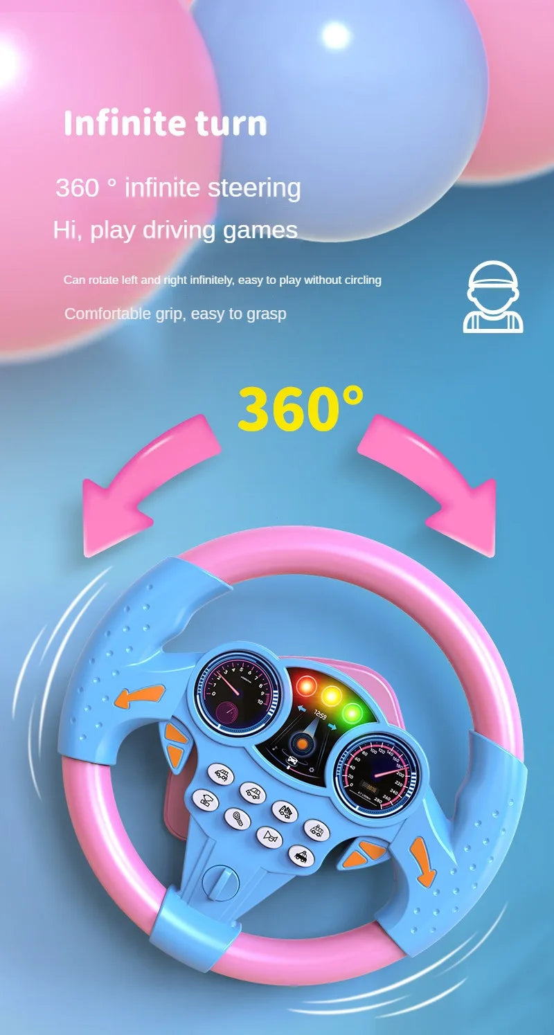 Shining Simulation Steering Wheel Toys