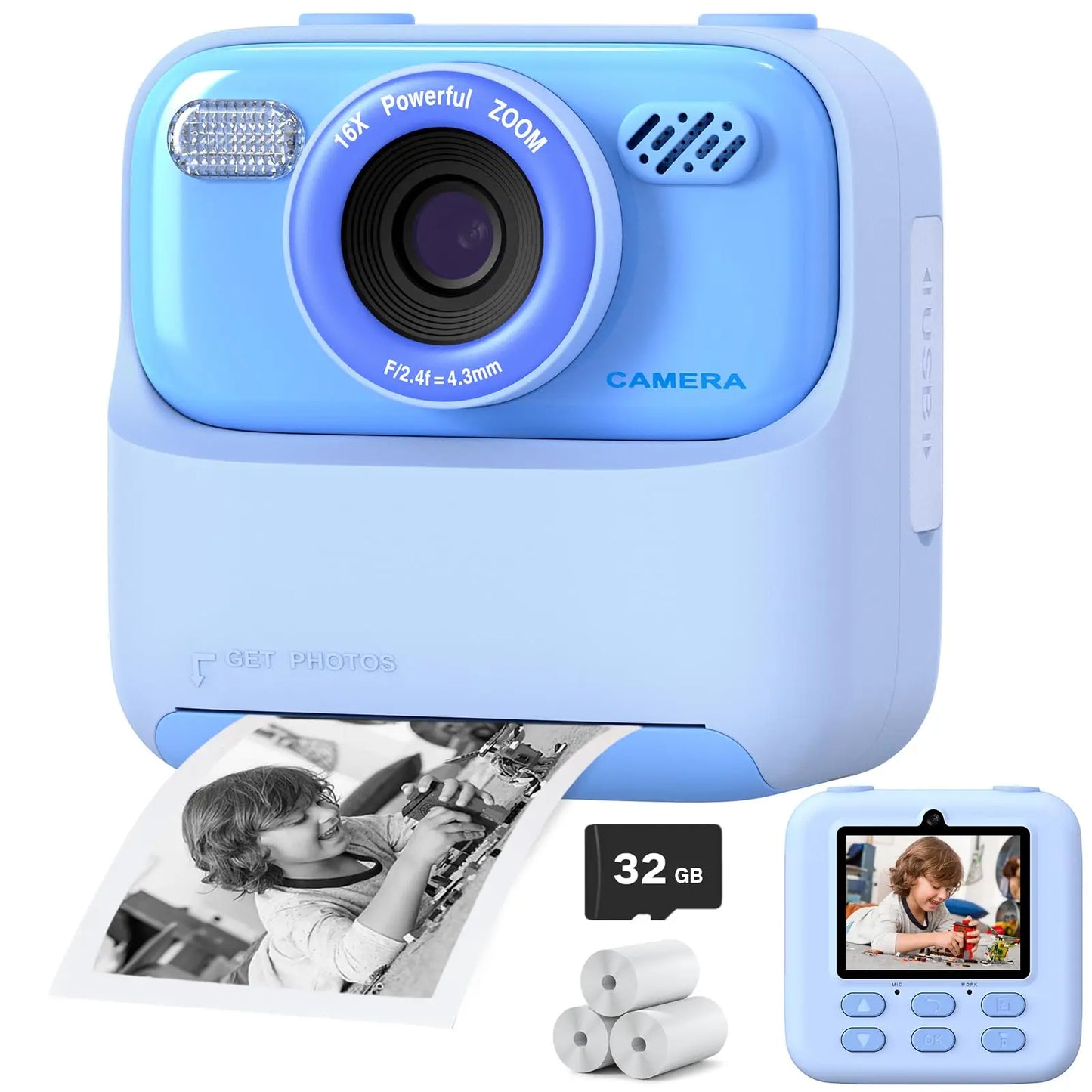 Kids Camera Dual Lens Selfie Digital Camera