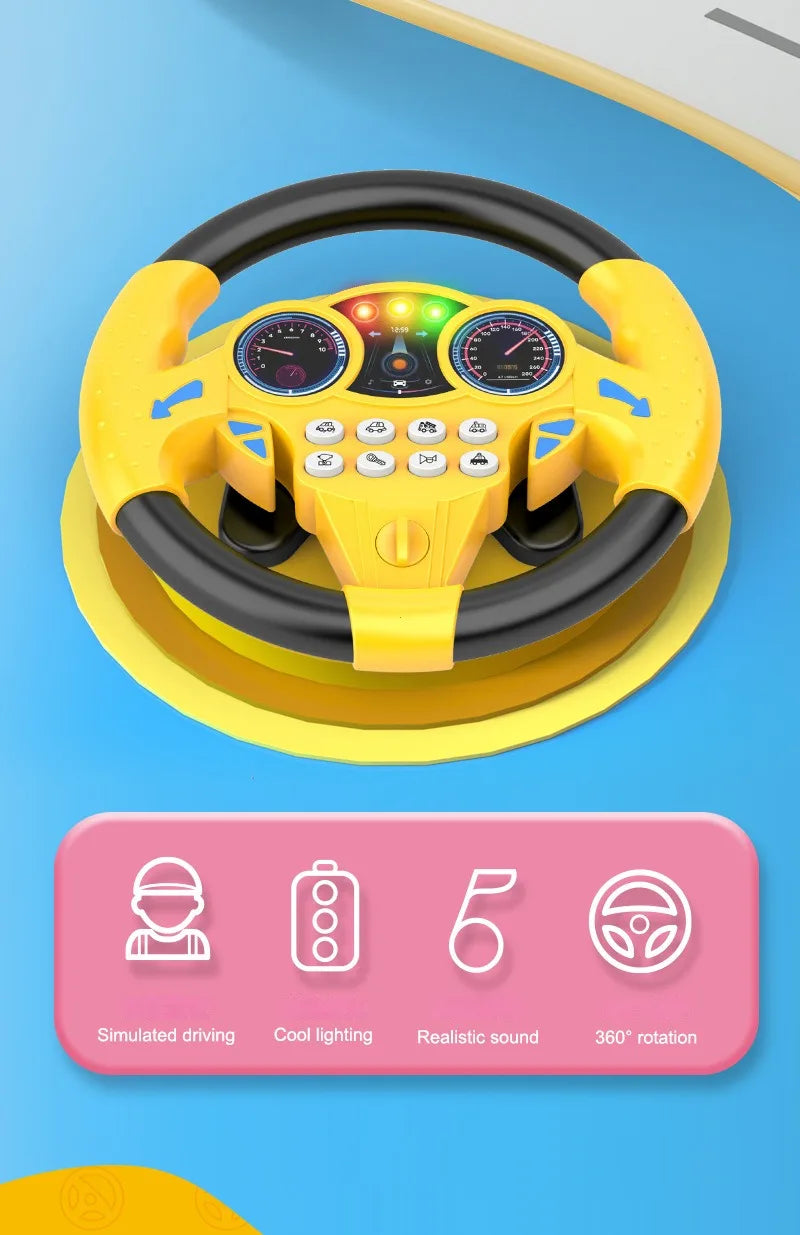 Shining Simulation Steering Wheel Toys