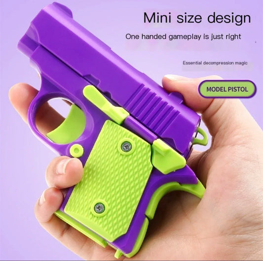 Stress Relief Pistol Toy Plastic Mini Gun