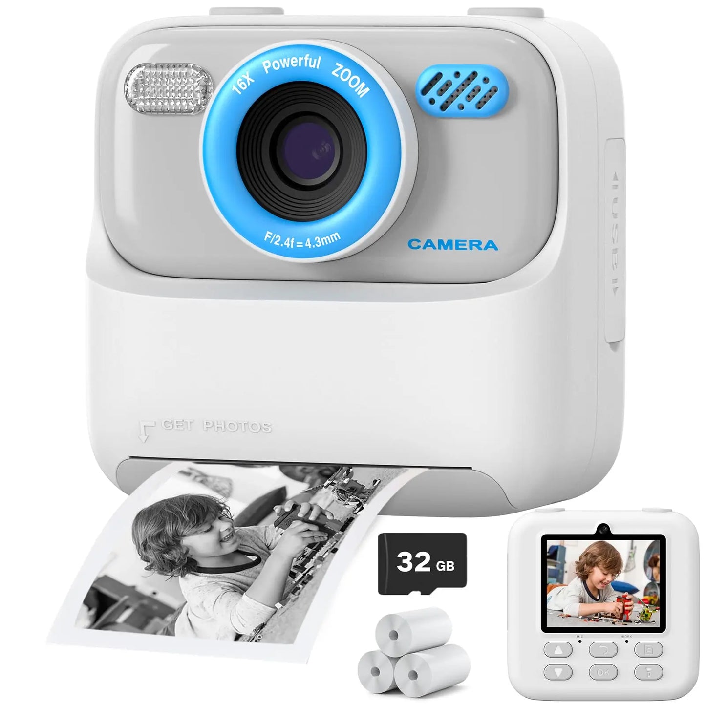 Kids Camera Dual Lens Selfie Digital Camera