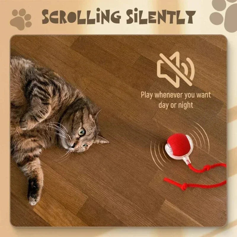 Rechargeable Smart Pet Interactive Automatic Rolling Ball Toy