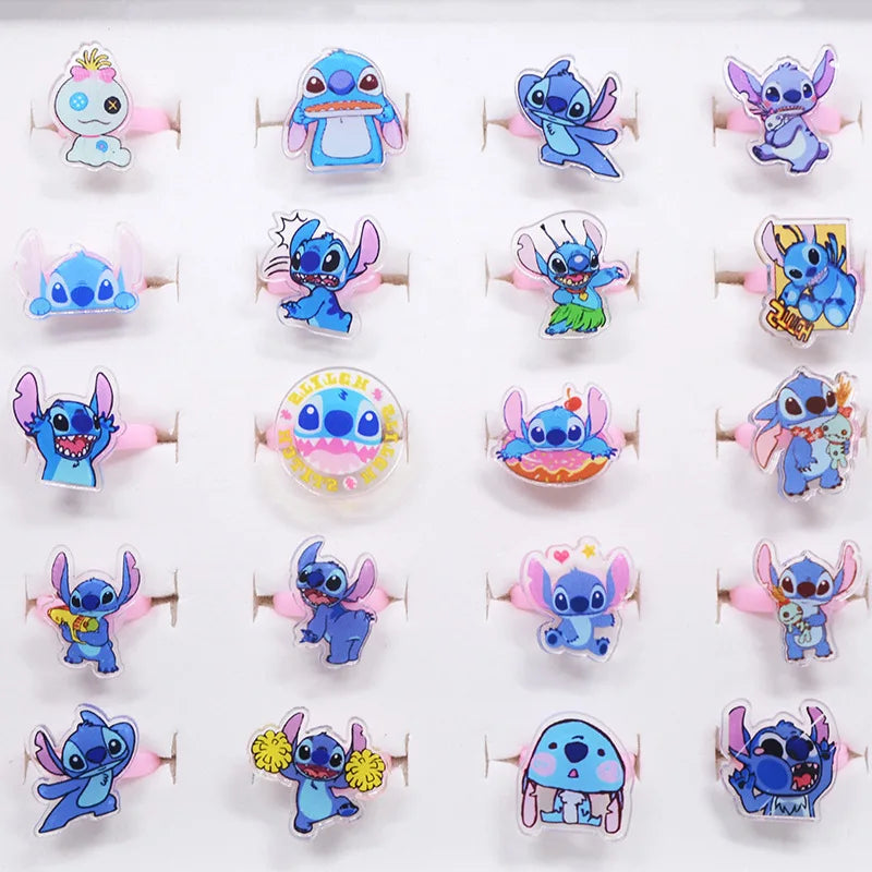 10/20pcs Disney Anime Stitch Ring