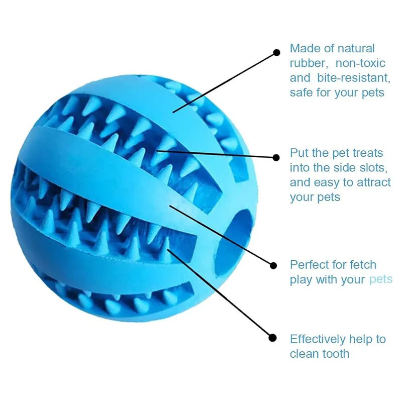 Dog Toy Ball Interactive Rubber Balls Puppy Chewing Toys