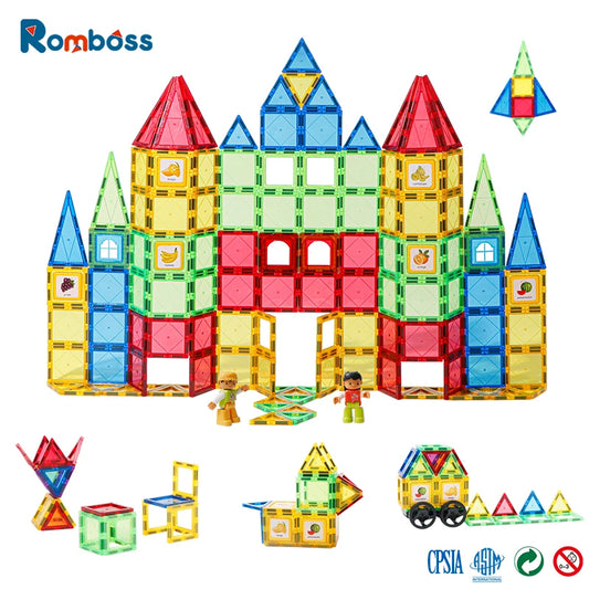 Romboss Magnetic Building Blocks Set Magnetic Sheet Building Puzzle