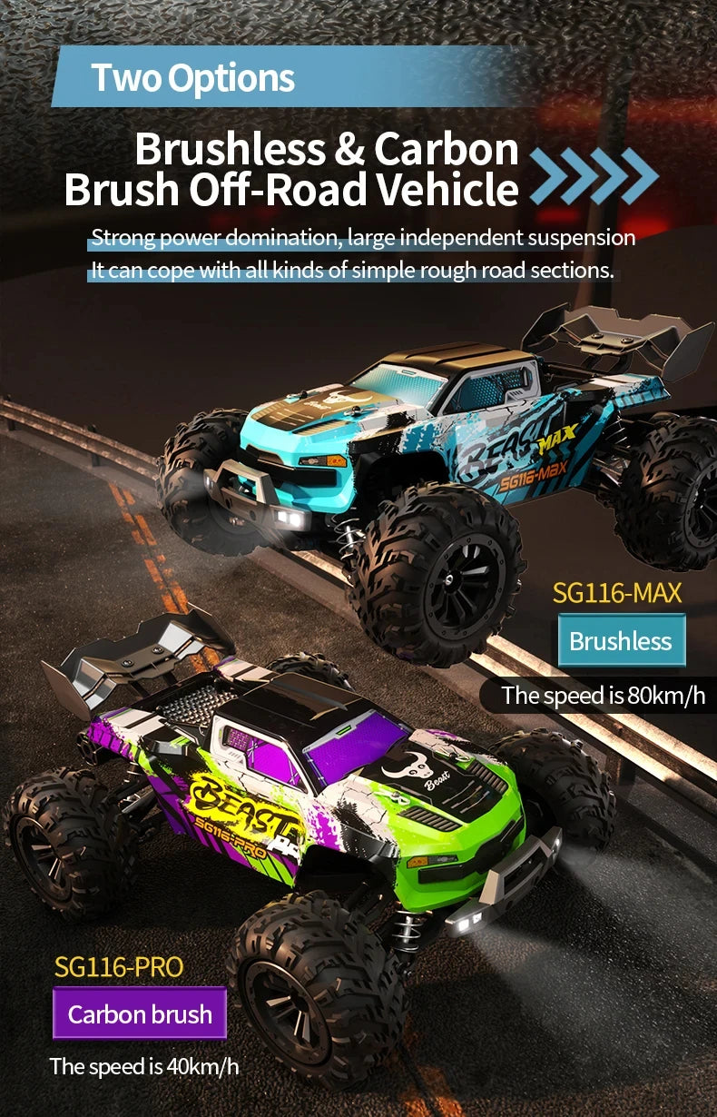 RC Car Brushless 4WD RC Car 80KM/H Professional Racing Car