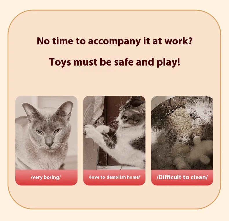 Rechargeable Cat Toys Interactive Smart Pet Interaction