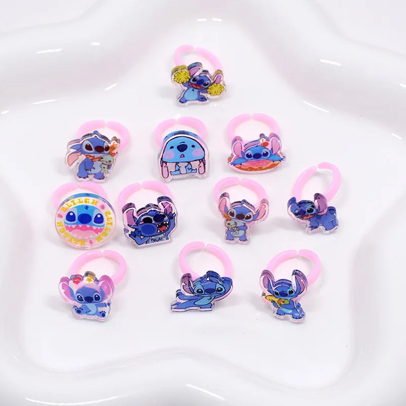 10/20pcs Disney Anime Stitch Ring