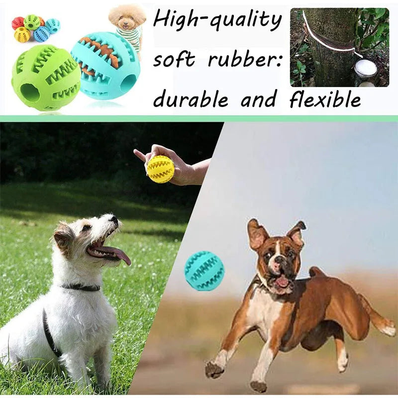 Dog Toy Ball Interactive Rubber Balls Puppy Chewing Toys